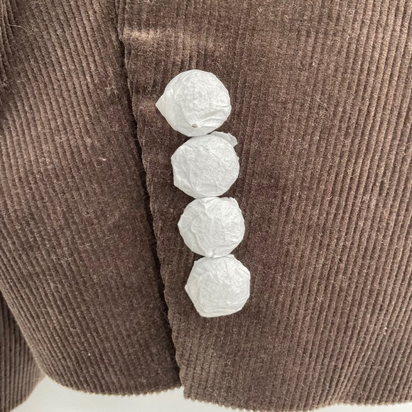 Lauren Ralph Lauren Women Brown Corduroy Blazer Jacket Crest Button Size 22W - Picture 9 of 12